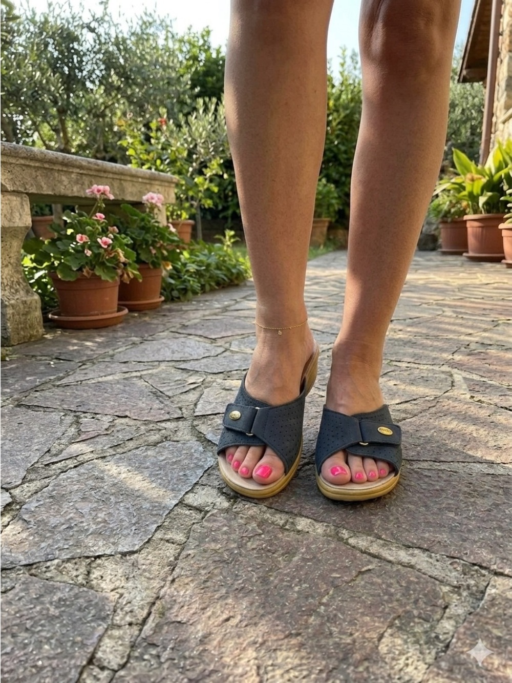 Fly Flot “ Silvia” Suede Comfort Sandals Size 8